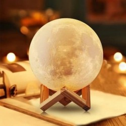 Moon Lamp 15cm Rechargeable Moon Lamp With stand