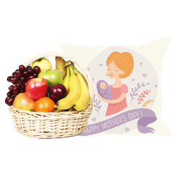 Love Fruit Basket with Love Cushion for Mother