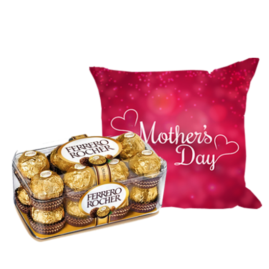 Love Cushion with Ferrero Rocher