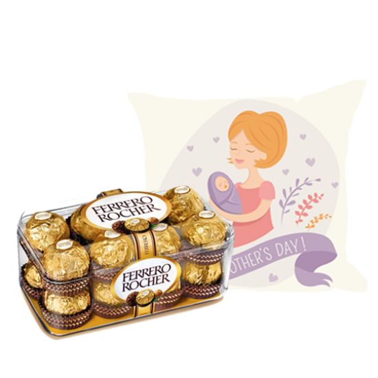 Love Cushion with Ferrero Rocher